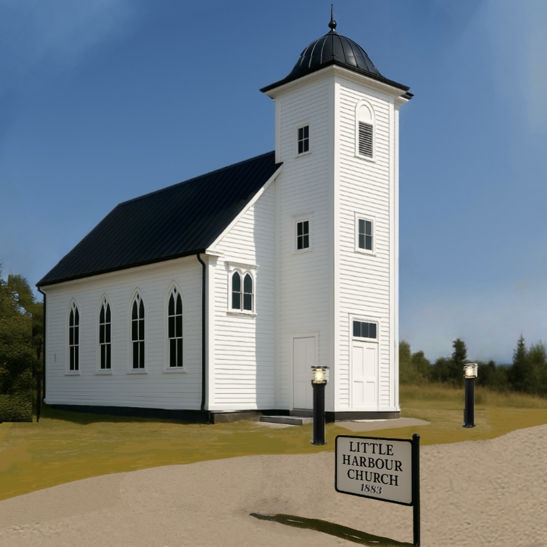 Mock-up of the sanctuary with the proposed nautical lighting
